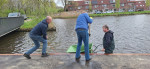 Als laatste werd het gereedschap gereinigd