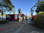 De brandweer had een oefening 
